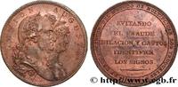 FRANCE Médaille, Union Augusta ESPAGNE - ROYAUME D'ESPAGNE - CHARLES IV 1801 (39,5mm, 26,02g, 6h) -