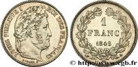 FRANCE 1 franc Louis-Philippe, couronne de chêne LOUIS-PHILIPPE I Paris 1848 (23mm, 5,00g, 6h) -