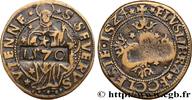 FRANCE Méreau du chapitre Saint-Sévère de Vienne DAUPHINÉ - JETONS DIVERS 1524 (26mm, 3,96g, 12h) -