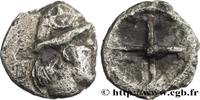 FRANCE Litra à la tête casquée à droite MASSALIA - MARSEILLE c. 450-410 AC. (8 ,5mm, 0,38g, h) -