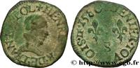 FRANCE Denier tournois, type de Troyes HENRY III Troyes 1586 (18mm, 1,53g, 9h) -