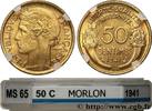 FRANCE 50 centimes Morlon III REPUBLIC 1941 (18mm, 2,03g, 6h) -