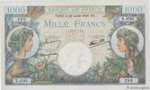 FRANCE 1000 Francs COMMERCE ET INDUSTRIE FRANCE 1000 Francs COMMERCE ET INDUSTRIE 1944 AU+ -