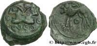 FRANCE Bronze à la tête janiforme, classe II aux annelets GALLIA BELGICA - SUESSIONES (Area of Soissons) c. 50-40 AC. (17mm, 3,06g, 1h) -
