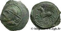 FRANCE Bronze CRICIRV, barbu GALLIA BELGICA - SUESSIONES (Area of Soissons) c. 50-40 AC. (19mm, 3,25g, 9h) -
