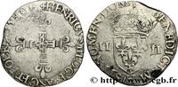 FRANCE Quart d'écu, croix de face HENRY III La Rochelle 1583 (31mm, 9,46g, 2h) -