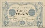 FRANCE 5 Francs NOIR FRANCE 5 Francs NOIR 1873 VF -