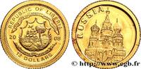 LIBERIA 12 Dollars Proof Russie LIBERIA 2008 (11mm, 0,52g, 12h) -