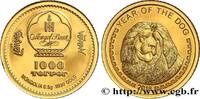 MONGOLIA 1000 Tögrög Proof Année du chien MONGOLIA 2018 (13,92mm, 0,5g, 12h) -