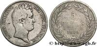 FRANCE 5 francs type Tiolier sans le I, tranche en creux 1830 LOUIS-PHIL... 543.87 元 含税 ＋  150.61 元 运费