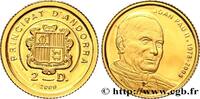 ANDORRA (PRINCIPALITY) 2 Diners Proof Jean-Paul II ANDORRA (PRINCIPALITY) 2009 (11mm, 0,73g, 6h) -