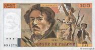 FRANCE 100 Francs DELACROIX modifié FRANCE 100 Francs DELACROIX modifié 1980 UNC -