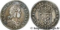 FRANCE Douzième d'écu, portrait à la mèche courte LOUIS XIV THE SUN KING Paris, Monnaie de Matignon 1644 (20mm, 2,23g, 6h) -