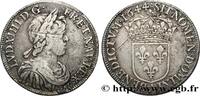 FRANCE Demi-écu, portrait à la mèche courte LOUIS XIV THE SUN KING Paris, Monnaie du Louvre 1644 (32mm, 13,45g, 6h) -