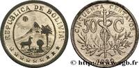BOLIVIA Epreuve en étain (?) de 50 Centavos BOLIVIA 1942 (29,47mm, 8,99g, 6h) -