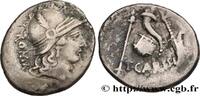THE REPUBLIC (280 BC to 27 BC) Denier CARISIA Rome 46 AC. (17,5mm, 3,53g, 1h) -