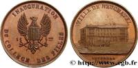 FRANCE Médaille, Inauguration du Collège des filles SUISSE - CANTON DE NEUCHATEL Suisse, Neuchâtel 1853 (32mm, 16g, 12h) -