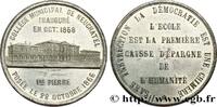 FRANCE Médaille, Inauguration du Collège municipal de Neu SUISSE - CANTON DE NEUCHATEL Suisse, Neuchâtel 1868 (42mm, 25,54g, 12h) -