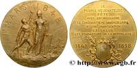FRANCE Médaille, 50e anniversaire d’émancipation du peupl SUISSE - CANTON DE NEUCHATEL Suisse, Neufchatel 1898 (48mm, 51,18g, 12h) -