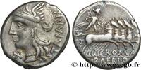 THE REPUBLIC (280 BC to 27 BC) Denier BAEBIA Rome 137 AC. (18,5mm, 3,81g, 6h) -