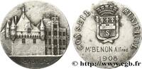 FRANCE Médaille, Conseil Municipal CONSEIL GÉNÉRAL, DÉPARTEMENTAL OU MUNICIPAL - CONSEILLERS 49 - Saumur 1908 (31,5mm, 16,89g, 12h) -