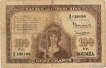 NEW CALEDONIA 100 Francs 1942 NEW CALEDONIA 100 Francs 1942 VG fS 1,087.74 元 含税 ＋  150.61 元 运费