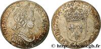 FRANCE Quart d'écu, portrait à la mèche courte LOUIS XIV THE SUN KING Paris, Monnaie du Louvre 1644 (27mm, 6,,80g, 6h) -