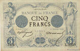 FRANCE 5 Francs NOIR FRANCE 5 Francs NOIR 1873 VF- -