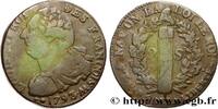 FRANCE 2 sols dit au faisceau, type FRANÇOIS LOUIS XVI Metz 1793 (32mm, 23,70g, 7h) -