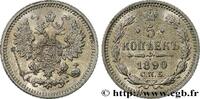 RUSSIA 5 Kopecks 1890 RUSSIA Saint-Petersbourg 1890 (15mm, 0,93g, 12h) VZ 627.54 元 含税 ＋  150.61 元 运费