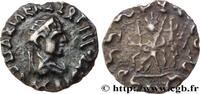 Hellenistic 2 (188 BC to 30 BC) Drachme bilingue BACTRIA - BACTRIAN KINGDOM - HERMAEUS Atelier incertain du Gandhara c. 55-45 AC. (15mm, 1,50g, 12h) -