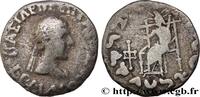 Hellenistic 2 (188 BC to 30 BC) Drachme bilingue BACTRIA - BACTRIAN KINGDOM - HERMAEUS Atelier incertain du Gandhara c. 55-45 AC. (16mm, 2,10g, 12h) -