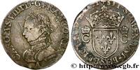 FRANCE Demi-teston, 2e type CHARLES IX Paris 1562 (25mm, 4,71g, 6h) -
