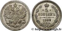RUSSIA 5 Kopecks aigle bicéphale 1902 RUSSIA Saint-Petersbourg 1902 (15m... 334.69 元 含税 ＋  150.61 元 运费