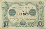 FRANCE 5 Francs NOIR FRANCE 5 Francs NOIR 1873 VF -