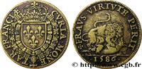FRANCE Henri III - Émission au revers de Nicolas Le Camus 1586 COUR DES ... 1,087.74 元 含税 ＋  150.61 元 运费