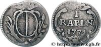 SWITZERLAND - CANTON OF LUCERNE 1 Rapen épreuve en argent SWITZERLAND - CANTON OF LUCERNE 1774 (16,4mm, 0,86g, 12h) -