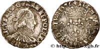 FRANCE Teston 3e type, col fraisé HENRY III Bayonne 1576 (29mm, 9,47g, 9h) -