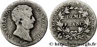 FRANCE Demi-franc Napoléon Empereur, Calendrier révolutio PREMIER EMPIRE / FIRST FRENCH EMPIRE Paris 1804 (18mm, 2,38g, 6h) -