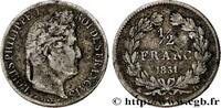 FRANCE 1/2 franc Louis-Philippe LOUIS-PHILIPPE I Lyon 1831 (18mm, 2,38g, 6h) -