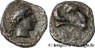 Classic 1 (480 BC to 400 BC) Hemiobole CARIA - ANONYMOUS Halicarnasse, Carie c. 395-377 AC. (8mm, 0,40g, 6h) -