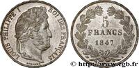 FRANCE 5 francs IIIe type Domard LOUIS-PHILIPPE I Paris 1847 (37,20mm, 24,95g, 6h) -