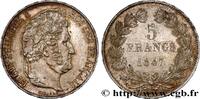 FRANCE 5 francs IIIe type Domard LOUIS-PHILIPPE I Paris 1847 (37,20mm, 25,03g, 6h) -