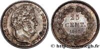 FRANCE 25 centimes Louis-Philippe LOUIS-PHILIPPE I Paris 1847 (15mm, 1,24g, 6h) -