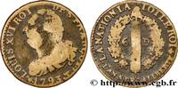 FRANCE 6 deniers dit au faisceau, type FRANÇOIS LOUIS XVI Nantes 1793 (25mm, 5,72g, 6h) -