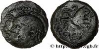FRANCE Bronze ROVECA, classe IVa à la croisette globulair GALLIA BELGICA - MELDI (Area of Meaux) c. 60-40 AC. (17mm, 2,85g, 9h) -
