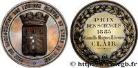 FRANCE Médaille, Prix des sciences ENSEIGNEMENT 1885 (56,5mm, 90,92g, 12h) -