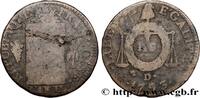 FRANCE 1 sol dit à la table de loi THE CONVENTION Dijon 1793 (28mm, 10,93g, 6h) -