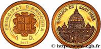 ANDORRA (PRINCIPALITY) 1 Diner Proof Basilique Saint-Pierre de Rome ANDORRA (PRINCIPALITY) 2008 (11mm, 0,50g, 6h) -