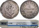 FRANCE 5 francs IIIe type Domard LOUIS-PHILIPPE I Paris 1848 (37,24mm, 24,97g, 6h) -